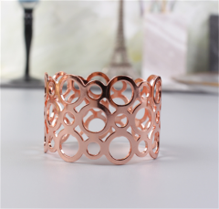 Anillo de servilleta dorado, metal tallado en forma de vórtice, hebilla de servilleta, decoración de vajilla