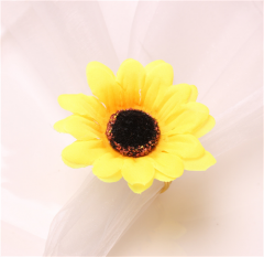 Fábrica: Rebajas en mayoreo - Hebilla de servilleta girasol con anillos metálicos