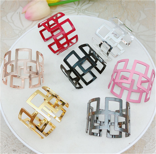 Wedding Table Decoration Leaf Napkin Rings Rhinestones