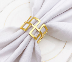 Wedding Table Decoration Leaf Napkin Rings Rhinestones