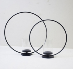 Tall Golden Silver Flower Stand Metal Candle Holder Centerpieces