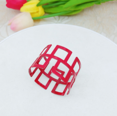 Wedding Table Decoration Leaf Napkin Rings Rhinestones