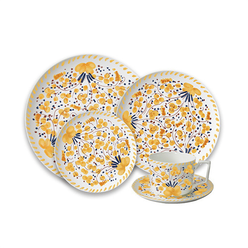 Red Floral Charger Plate