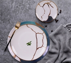 Runde Porzellan-Cateringteller, Keramik-Esssteller-Sets, Geschirr für Restaurants, Hochzeiten und Hotels, Porzellan-Esssets