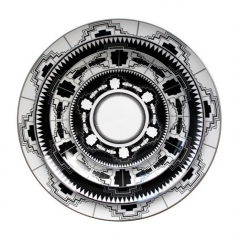 Massen-Großhandel Esssteller, elegante chinesische Goldsteller, keramische Esssteller für Restaurants