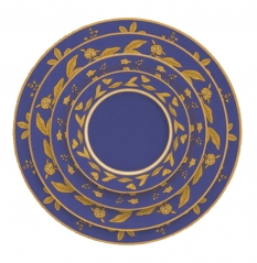 Luxus-Emaille-Hochzeitschargerteller, 4-teiliges Tellerset, dekoratives Geschirr, Tischware-Anpassung