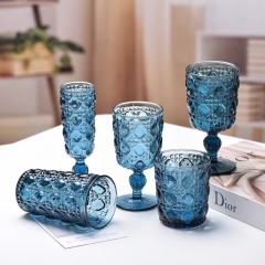 Manufacturer Direct Sales Red Wine Glasses, Colored Glass Wine Glasses, Household Large Capacity Foreign Wine Glasses