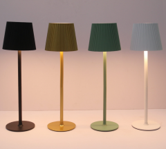 LED Table Lamp Rechargeable Metal Touch Control Led Desk Lamps Dimming for Hotel Decorative Bedside Restaurant Wireless Bar