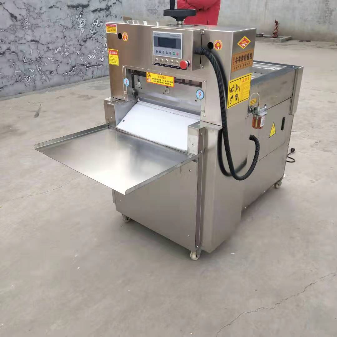 Automatic Fresh Frozen Meat Roll Slicer Slicing Cutting Machines