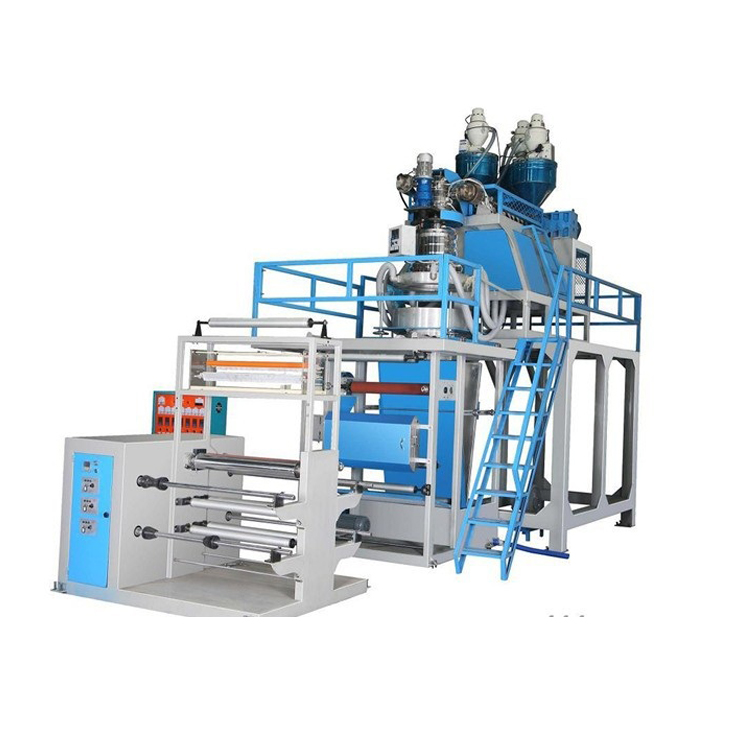 Plastic HDPE PE PP Three Layer Film Blow Blowing Machine