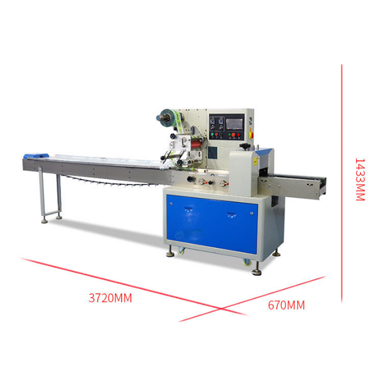 Automatic Pillow Type Horizontal Small Pounch Candy Biscuit Packing Packaging Machine