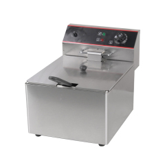 Industrial Chicken Chips Deep Fryer With 2 Tank Electric Restaurant