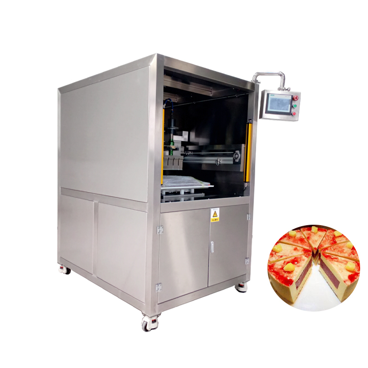 Automatic Ultrasonic Round Cheese Bread Cake Food Cutting Cutter Machine