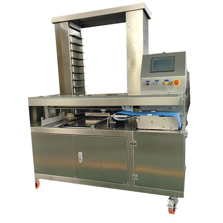 Automatic Cookie Mooncake Mochi Tray Arrange Arranging Aligning Machine Trays Setting Machine