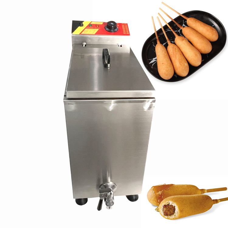 Small Commercial Korean Corn Dog Fryer Machine Electric