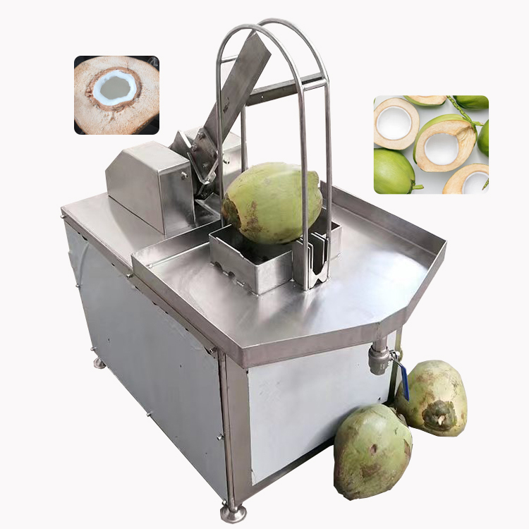 Green Fresh Young Coconut Half Cutting Cutter Splitting Machine Automatic