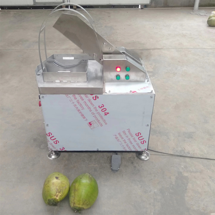 Green Fresh Young Coconut Half Cutting Cutter Splitting Machine Automatic