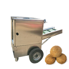 Brown Coconut Fiber Remover Coconut Husk Removing Peeling Machine