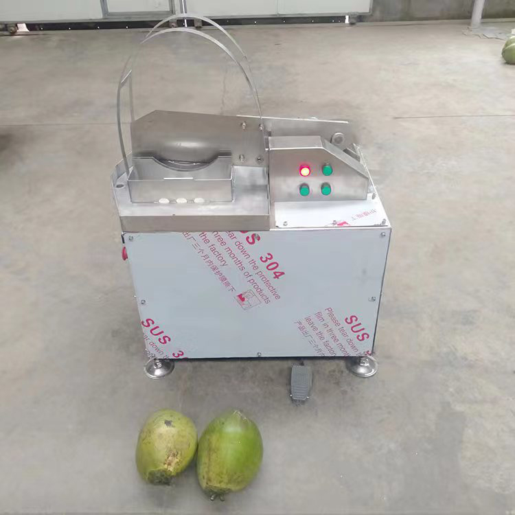 Green Fresh Young Coconut Half Cutting Cutter Splitting Machine Automatic