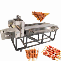 Electric Beef Barbecue Skewer Machine Automatic Kebab Skewer Making Machine