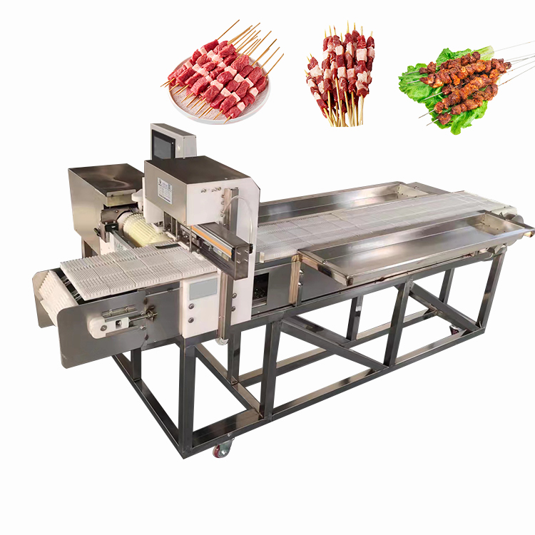 Electric Beef Barbecue Skewer Machine Automatic Kebab Skewer Making Machine