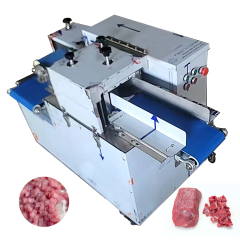 Commercial Automatic Fresh Fish Chicken Meat Cube Cutter Cutting Machine Fresh Meat