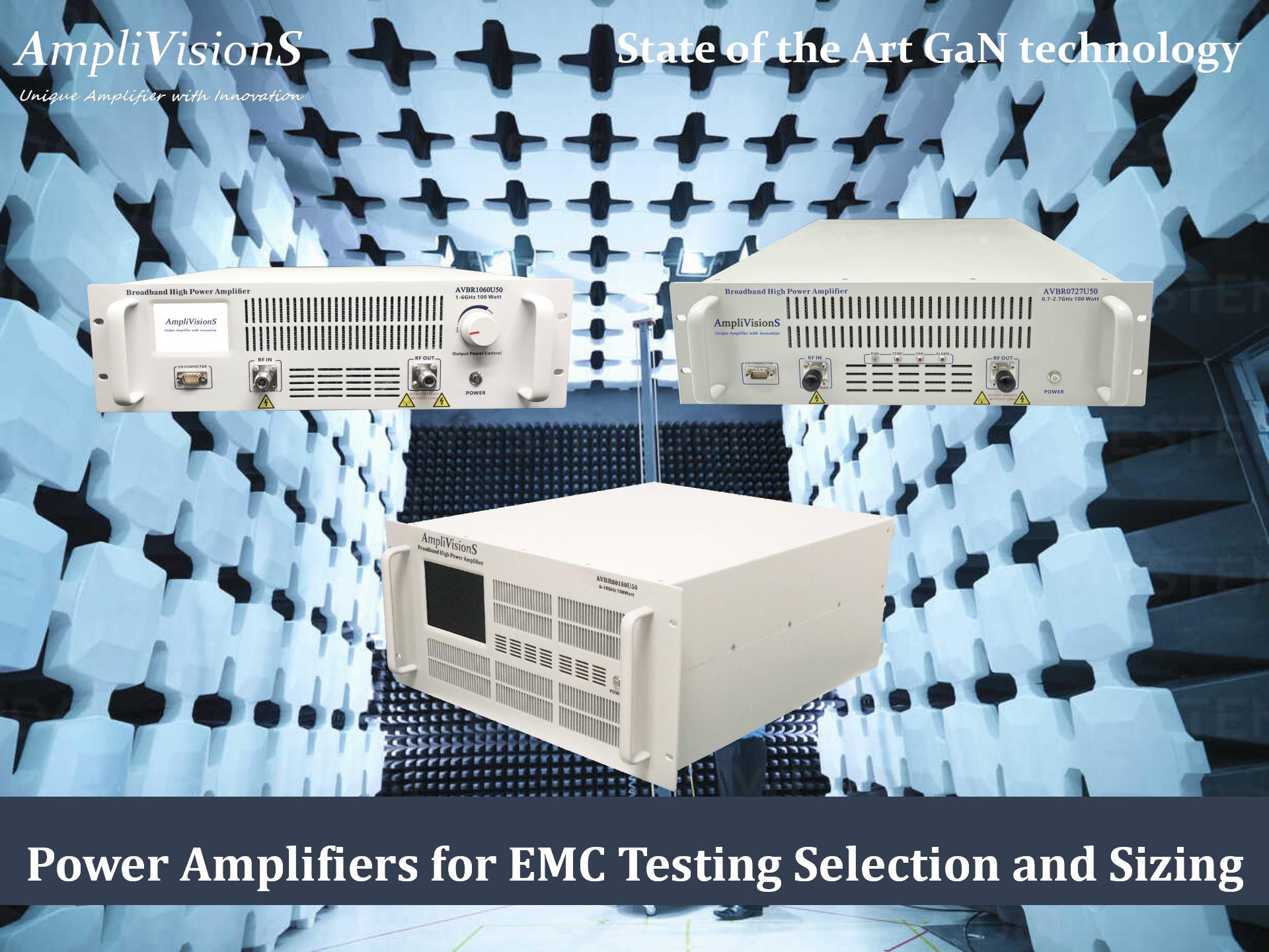 Power Amplifiers for EMC Testing Selection and Sizing