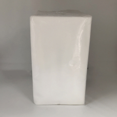 15" x 17" White Quickset Linen-Like Pocket Fold Dinner Napkin - 500/Case