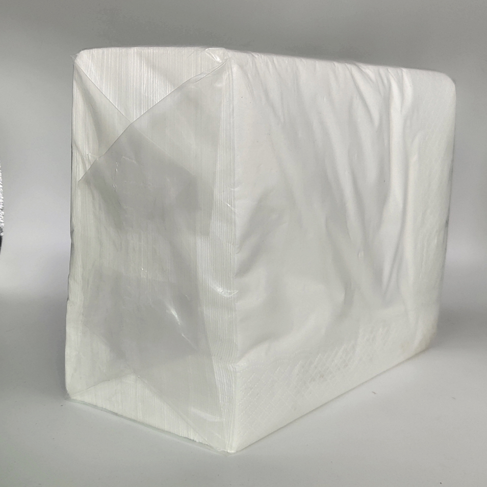16" x 16" WrapNap White 1/4 Fold 2-Ply Dinner Napkin - 3000/Case