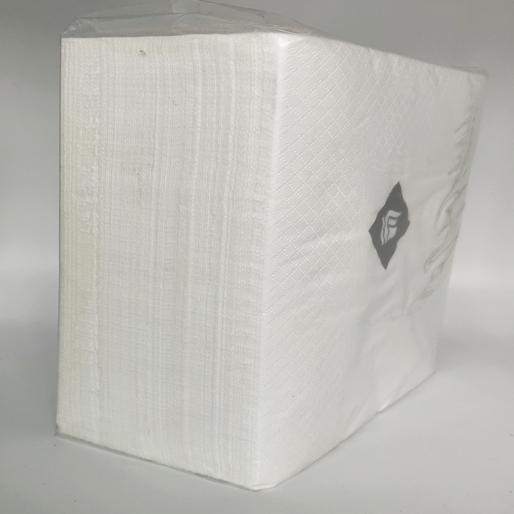 16" x 16" WrapNap White 1/4 Fold 2-Ply Dinner Napkin - 3000/Case