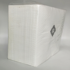 16" x 16" WrapNap White 1/4 Fold 2-Ply Dinner Napkin - 3000/Case