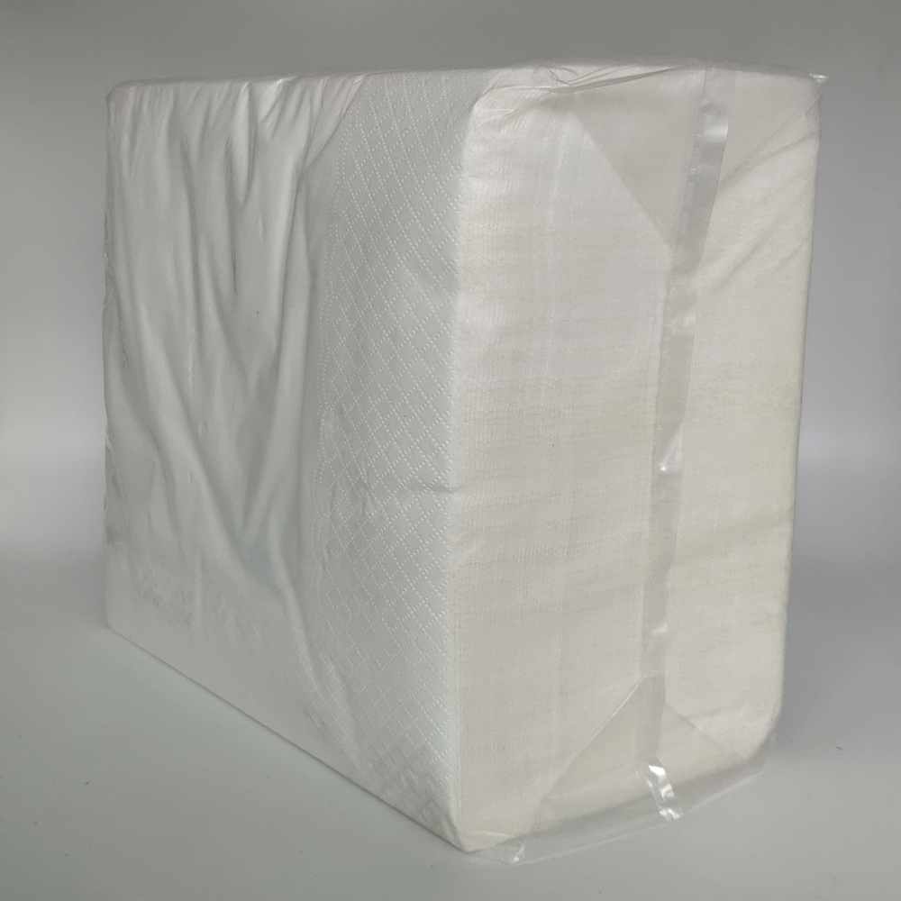 16" x 16" WrapNap White 1/4 Fold 2-Ply Dinner Napkin - 3000/Case