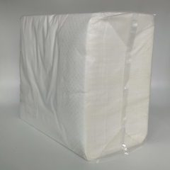 16" x 16" WrapNap White 1/4 Fold 2-Ply Dinner Napkin - 3000/Case