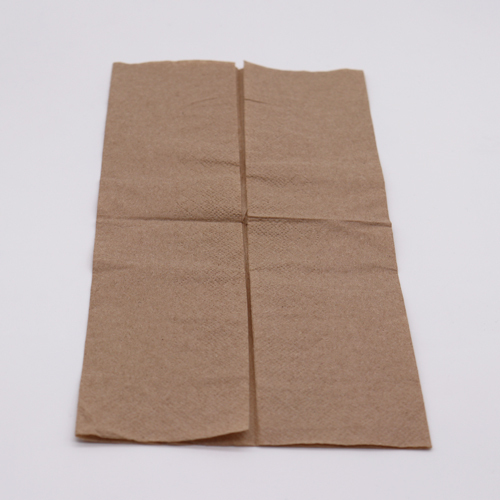 Eco Friendly Disposable Degradable Solid Natrual Color Paper Napkin