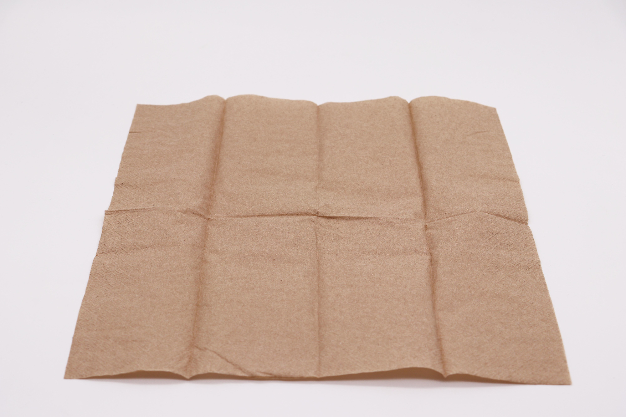 Eco Friendly Disposable Degradable Solid Natrual Color Paper Napkin