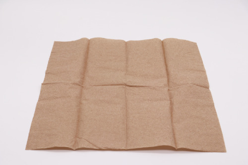 Eco Friendly Disposable Degradable Solid Natrual Color Paper Napkin