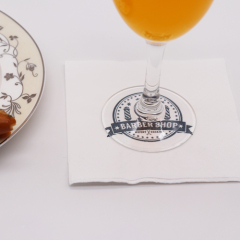 1-Ply White Beverage / Cocktail Napkin - 4000/Case