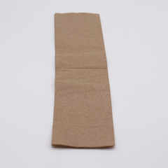 Eco Friendly Disposable Degradable Solid Natrual Color Paper Napkin