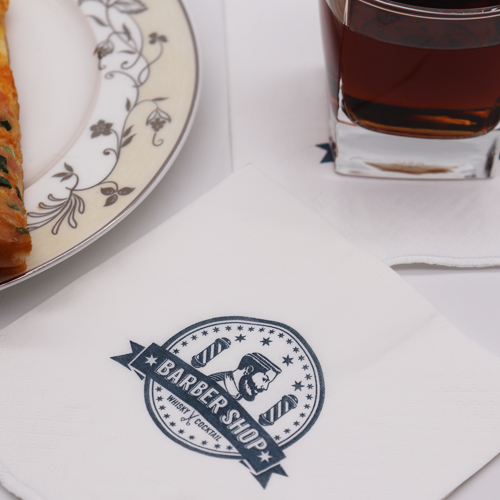 1-Ply White Beverage / Cocktail Napkin - 4000/Case