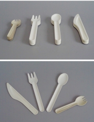 4 in 1 Cutlery Set Biodegradable Disposable To Go Individually Wrapped Cutlery Kits