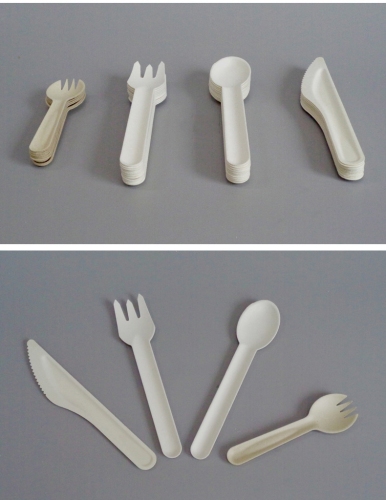 4 in 1 Cutlery Set Biodegradable Disposable To Go Individually Wrapped Cutlery Kits