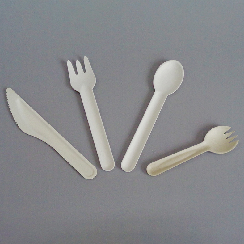 4 in 1 Cutlery Set Biodegradable Disposable To Go Individually Wrapped Cutlery Kits