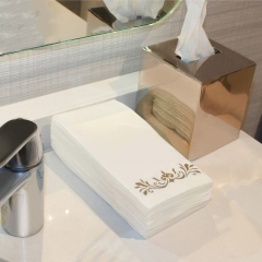 Hot Sell Nice quality 1/4 1/8 Fold Table Tissue Wood Pulp Airlaid Paper Napkin