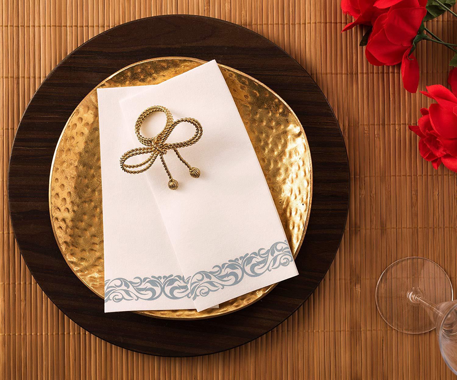 Pure Wood Pulp Tissue Disposable Paper Napkin Thick Airlaid Napkin for Dinner Restaurant Paper Napkins & Serviettes Printed