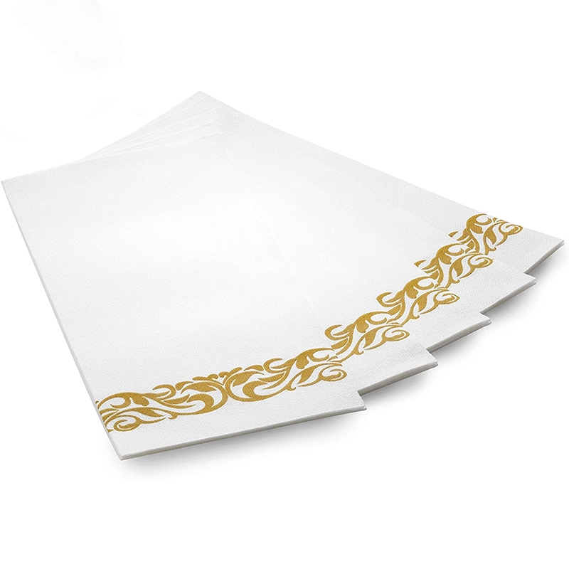 Hot Sell Nice quality 1/4 1/8 Fold Table Tissue Wood Pulp Airlaid Paper Napkin