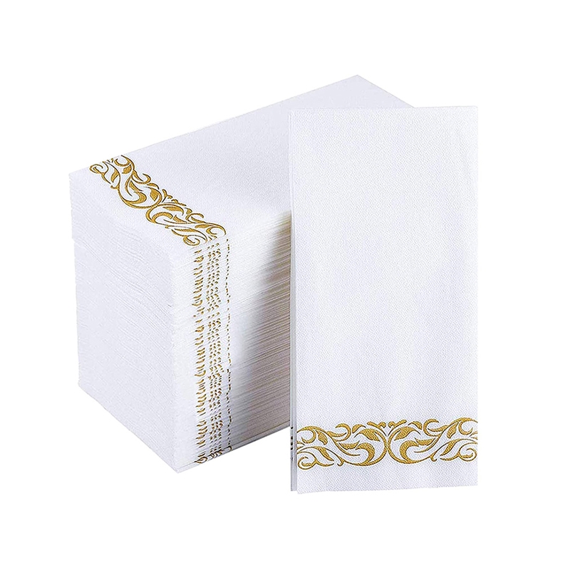 Hot Sell Nice quality 1/4 1/8 Fold Table Tissue Wood Pulp Airlaid Paper Napkin