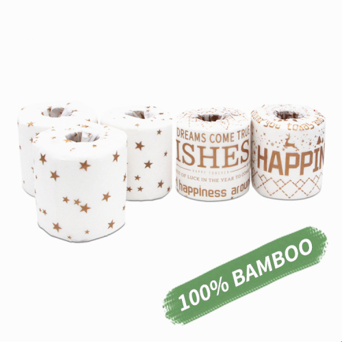 Wholesale Toilet Paper 2/3 Ply Roll Tissue Custom Wood Pulp Cheap Colored Hemp Bamboo Toilet Paper Manufacturer