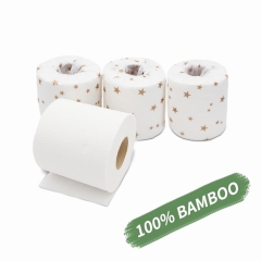 Wholesale Toilet Paper 2/3 Ply Roll Tissue Custom Wood Pulp Cheap Colored Hemp Bamboo Toilet Paper Manufacturer