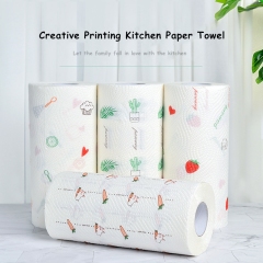 Reusable bamboo paper towels Washable Paper Towels 100 Sheets - Compostable, Eco Friendly, Disposable, Tree Free Kitchen Paper Towel