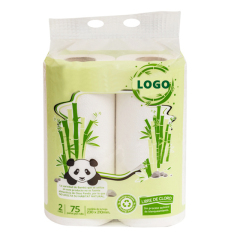 2 ply Bamboo Kitchen Paper Roll Kitchen Tissue Paper Towels